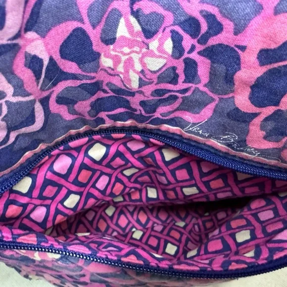 Vera Bradley Large Backpack. Pink and purple floral pattern - Picture 8 of 12